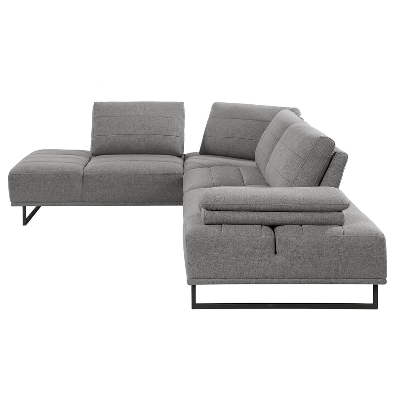  Coaster Furniture Arden 508888 Upholstered Sectional Sofa with Adjustable Back - Taupe IMAGE 5