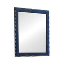  Coaster Furniture Melody 223374 Upholstered Dresser Mirror - Pacific Blue IMAGE 1