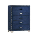  Coaster Furniture Melody 223375 5-Drawer Bedroom Chest - Pacific Blue IMAGE 1