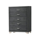  Coaster Furniture Melody 223385 5-Drawer Bedroom Chest - Grey IMAGE 1