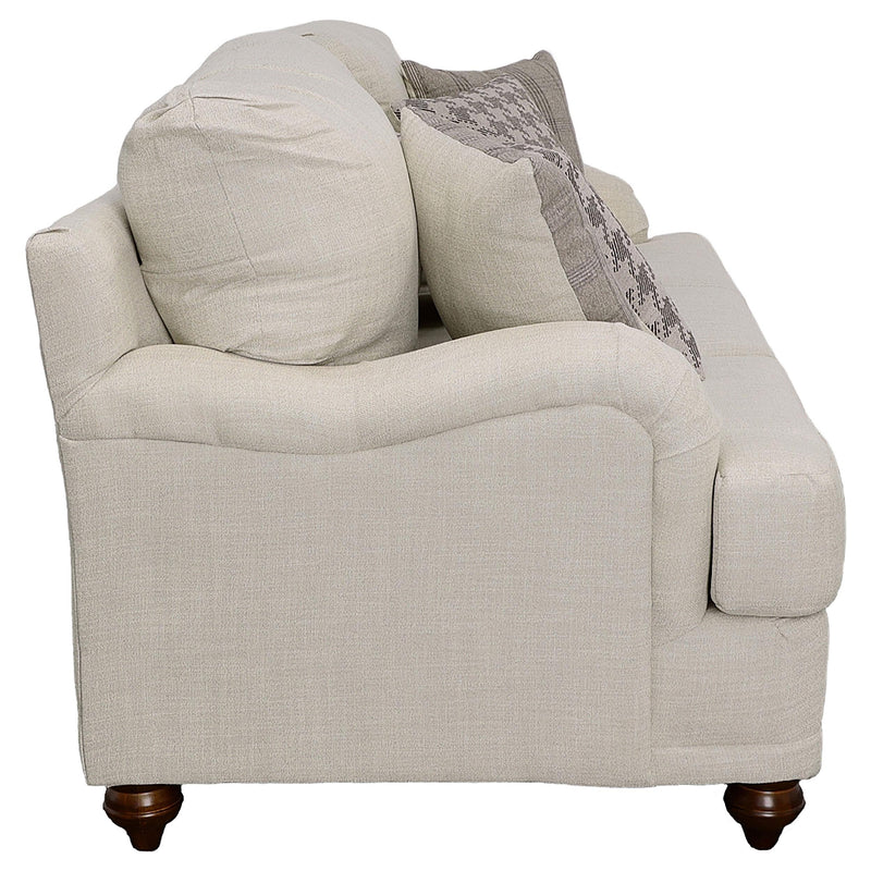  Coaster Furniture Glenn 511094 Upholstered English Arm Sofa - Light Grey and Grey IMAGE 5