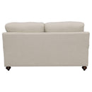  Coaster Furniture Glenn 511095 Upholstered English Arm Loveseat - Light Grey and Grey IMAGE 6