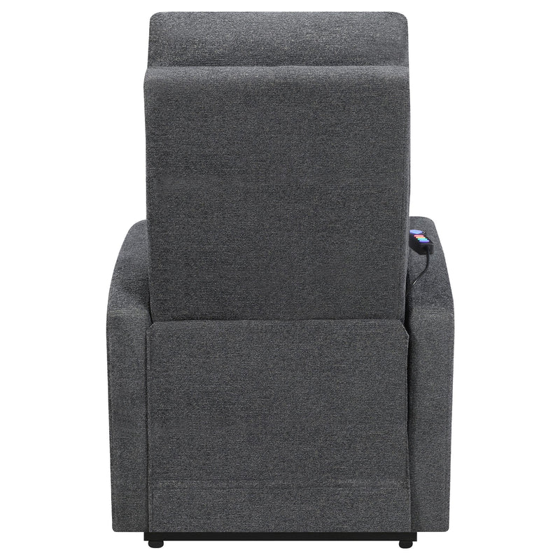  Coaster Furniture Howie 609403P Upholstered Power Lift Massage Chair - Charcoal IMAGE 8