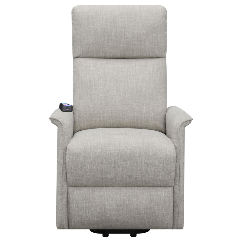  Coaster Furniture Herrera 609407P Upholstered Power Lift Massage Chair - Beige IMAGE 5