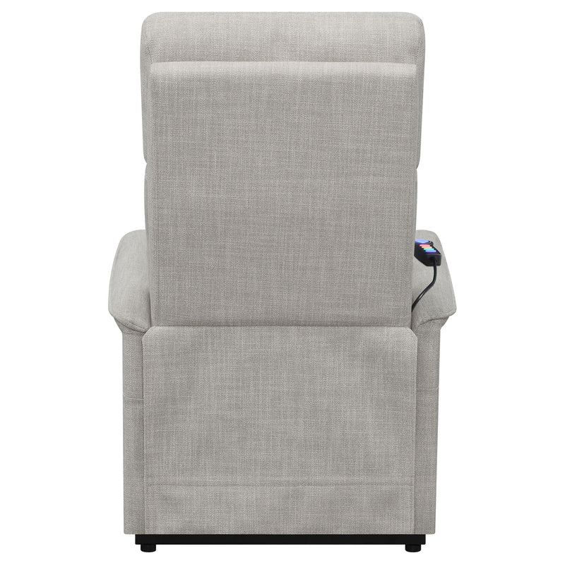  Coaster Furniture Herrera 609407P Upholstered Power Lift Massage Chair - Beige IMAGE 8