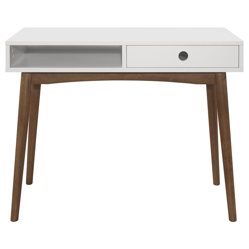  Coaster Furniture Bradenton 801931 39-inch 1-Drawer Wood Writing Desk - White IMAGE 2