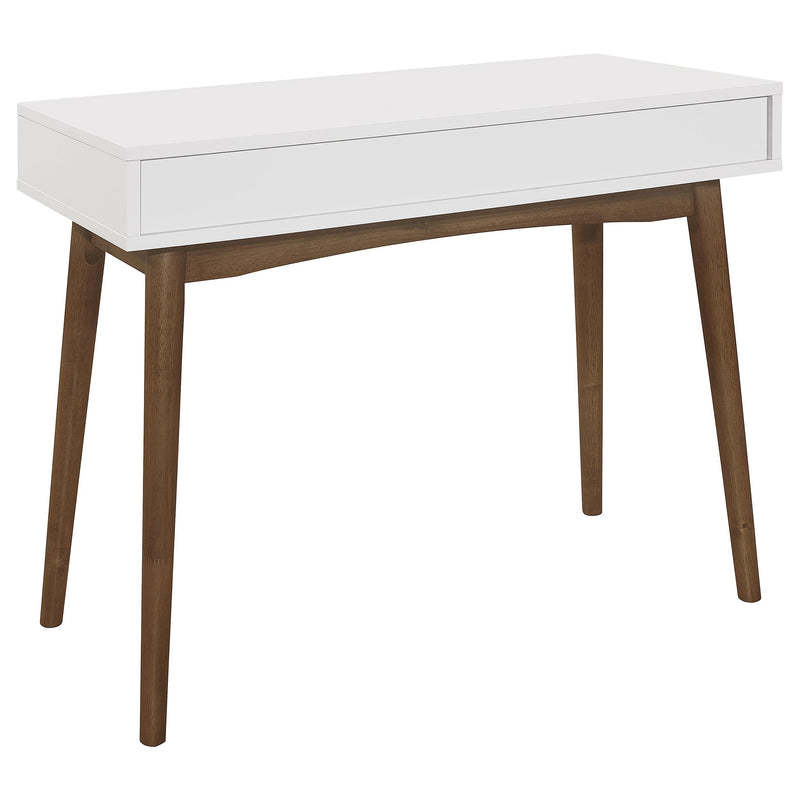  Coaster Furniture Bradenton 801931 39-inch 1-Drawer Wood Writing Desk - White IMAGE 3