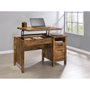  Coaster Furniture Delwin 881240 47-inch 2-Drawer Lift Top - Computer Desk Rustic Nutmeg IMAGE 7