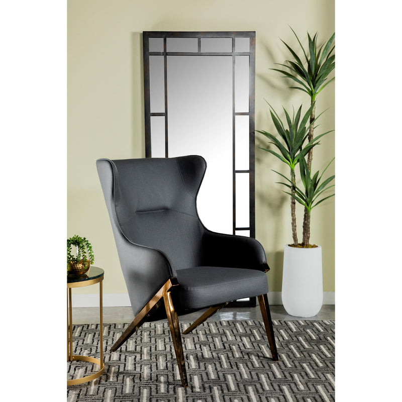  Coaster Furniture Walker 903053 Upholstered high Wingback Accent Chair - Slate IMAGE 2