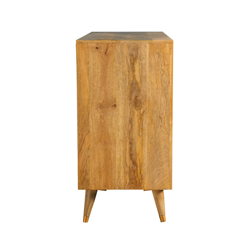  Coaster Furniture Alyssum 953460 3-door Mango Wood Accent Cabinet - Natural IMAGE 3