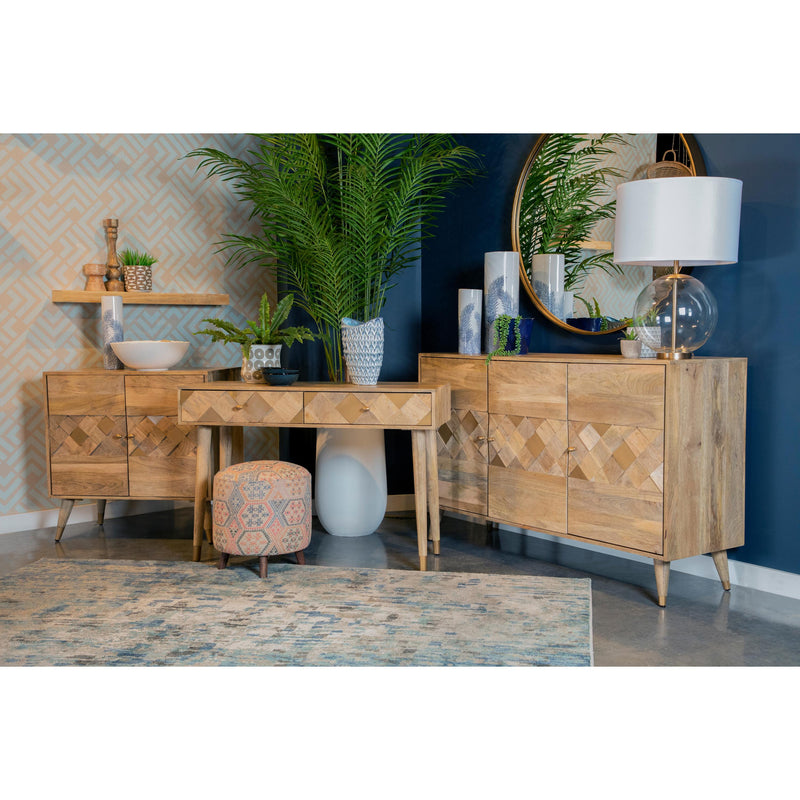  Coaster Furniture Alyssum 953460 3-door Mango Wood Accent Cabinet - Natural IMAGE 7