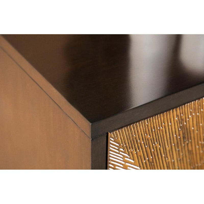  Coaster Furniture Zira 953497 4-door Wood Parquet Storage Accent Cabinet - Brown IMAGE 7