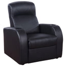  Coaster Furniture Cyrus 600001-S4B 4 pc Home Theater Seating IMAGE 1