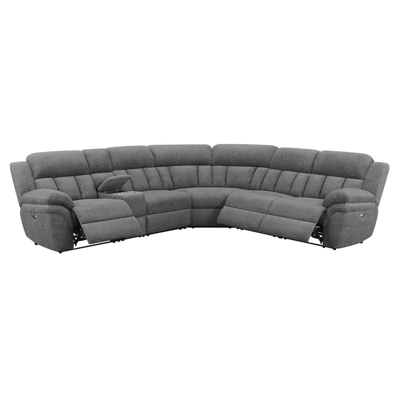  Coaster Furniture Bahrain 609540P 6 pc Power Reclining Sectional IMAGE 1