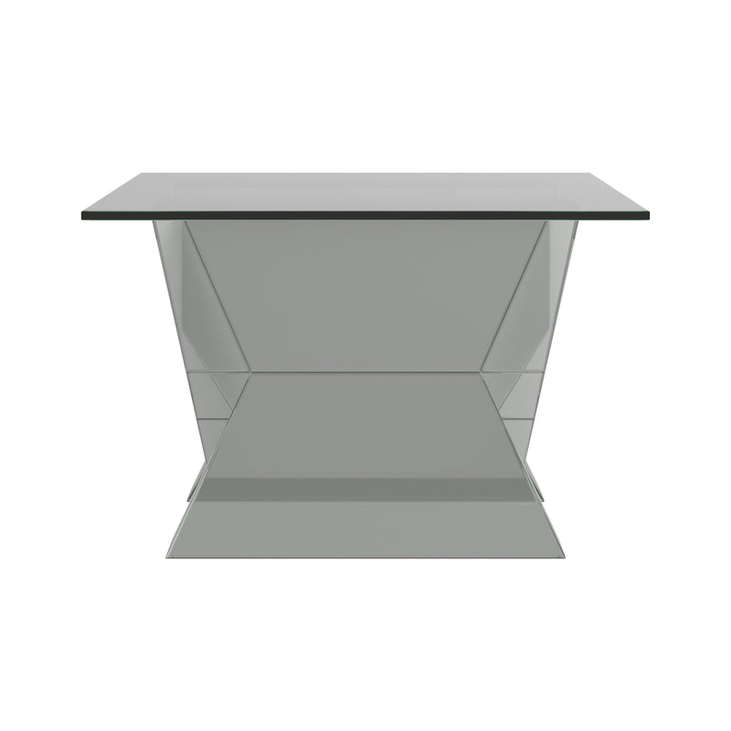  Coaster Furniture Taffeta 723448 Glass Top Mirrored Acrylic Coffee Table - Silver IMAGE 3