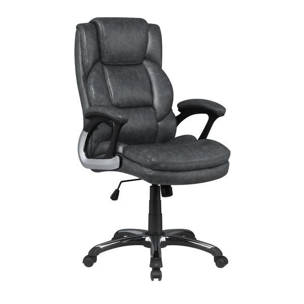  Coaster Furniture Nerris 881183 Upholstered Adjustable Home Office Desk Chair - Grey IMAGE 1