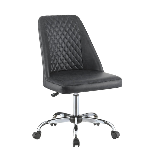 Coaster Furniture Althea 881196 Upholstered Adjustable Home Office Desk Chair - Grey IMAGE 1