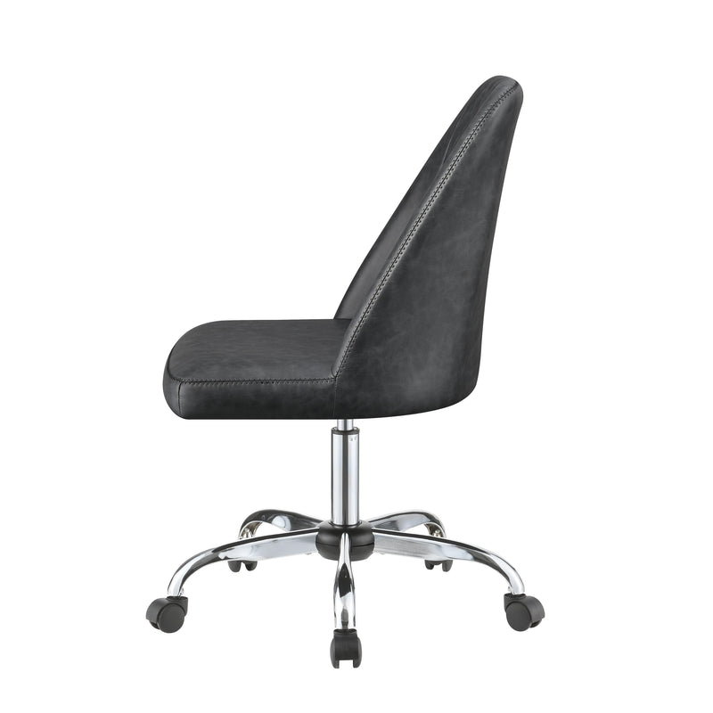  Coaster Furniture Althea 881196 Upholstered Adjustable Home Office Desk Chair - Grey IMAGE 3