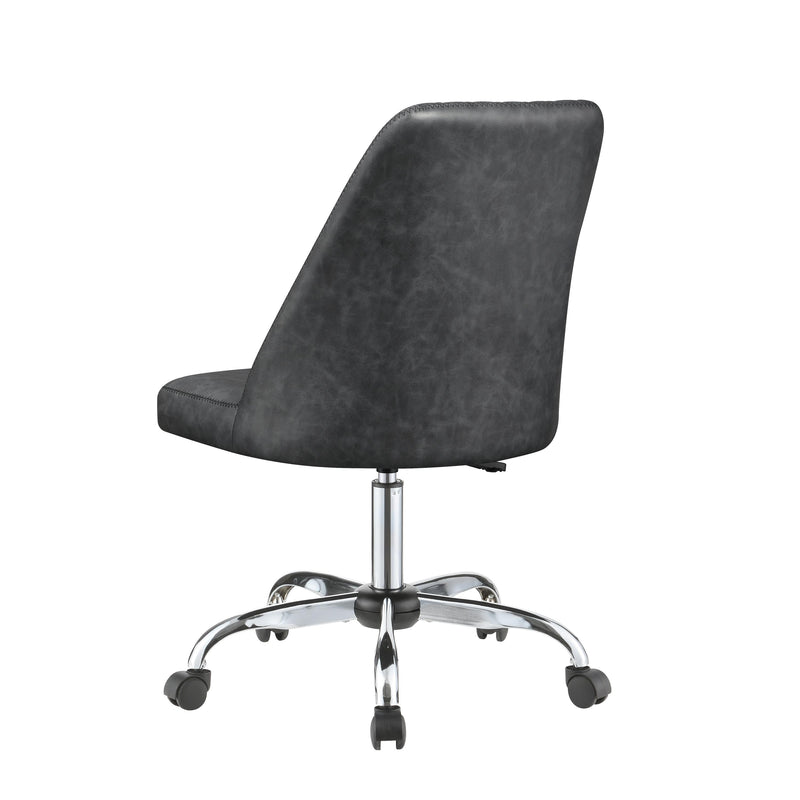  Coaster Furniture Althea 881196 Upholstered Adjustable Home Office Desk Chair - Grey IMAGE 4