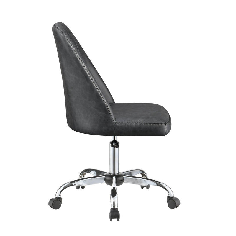  Coaster Furniture Althea 881196 Upholstered Adjustable Home Office Desk Chair - Grey IMAGE 6