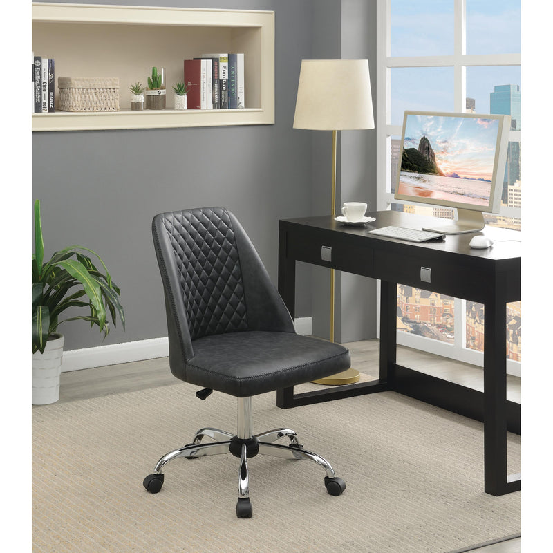  Coaster Furniture Althea 881196 Upholstered Adjustable Home Office Desk Chair - Grey IMAGE 7