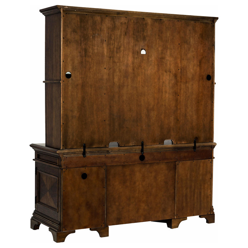  Coaster Furniture Hartshill 881283 66-inch 5-Drawer Credenza with Hutch - Burnished Oak IMAGE 5