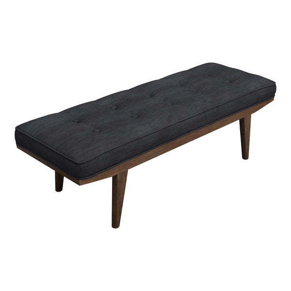  Coaster Furniture Wilson 910213 Fabric Upholstered Tufted Accent Bench - Grey IMAGE 1