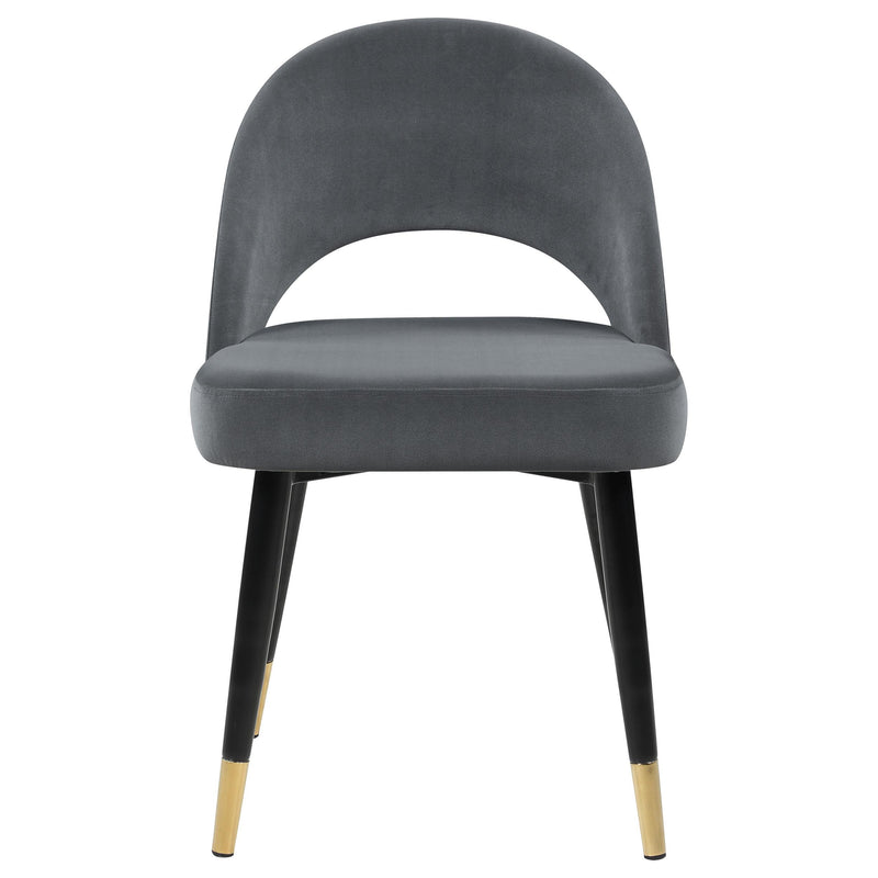  Coaster Furniture Lindsey 192542 Upholstered Dining Side Chair - Grey IMAGE 2