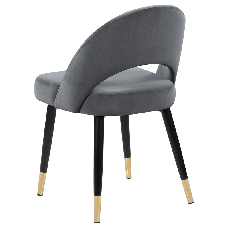  Coaster Furniture Lindsey 192542 Upholstered Dining Side Chair - Grey IMAGE 5