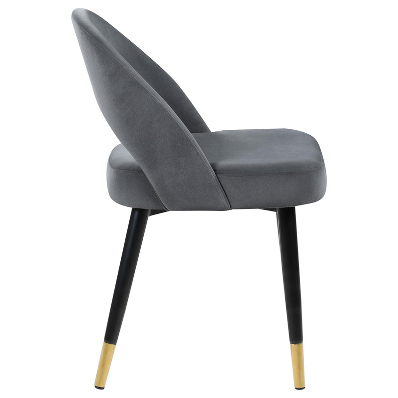  Coaster Furniture Lindsey 192542 Upholstered Dining Side Chair - Grey IMAGE 8
