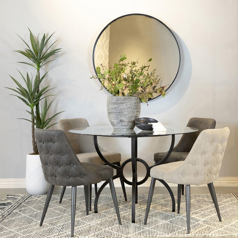  Coaster Furniture Cosmo 106046 Upholstered Dining Side Chair - Grey IMAGE 10
