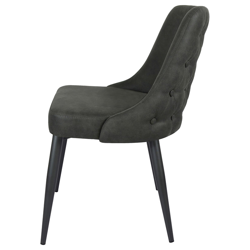  Coaster Furniture Cosmo 106046 Upholstered Dining Side Chair - Grey IMAGE 4