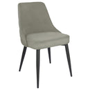  Coaster Furniture Cosmo 106044 Upholstered Dining Side Chair - Light Grey IMAGE 1