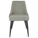  Coaster Furniture Cosmo 106044 Upholstered Dining Side Chair - Light Grey IMAGE 2
