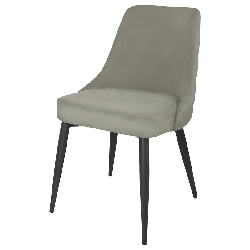  Coaster Furniture Cosmo 106044 Upholstered Dining Side Chair - Light Grey IMAGE 3