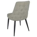  Coaster Furniture Cosmo 106044 Upholstered Dining Side Chair - Light Grey IMAGE 5