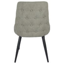  Coaster Furniture Cosmo 106044 Upholstered Dining Side Chair - Light Grey IMAGE 6