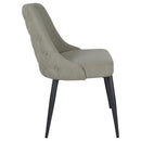  Coaster Furniture Cosmo 106044 Upholstered Dining Side Chair - Light Grey IMAGE 8