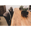 LH Imports Live Edge Dining Table with Trestle Base LOF011S IMAGE 3