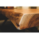 LH Imports Live Edge Dining Table with Trestle Base LOF011S IMAGE 4