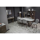 LH Imports Aura Dining Table with Marble Top ARA011S IMAGE 9