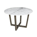 LH Imports Aura Dining Table with Marble Top ARA013S IMAGE 1
