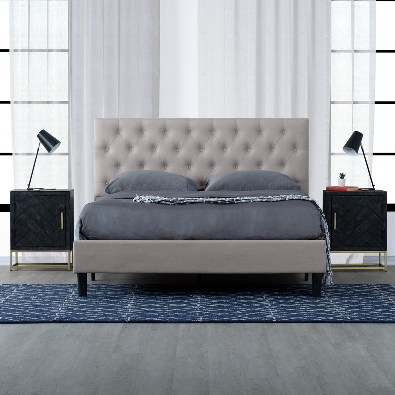 Primo International Beds Full B3711LIGR0XB4F Griffintown Canning Platform Bed (Full) IMAGE 6