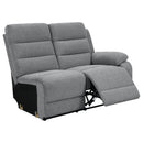  Coaster Furniture David 609620 Upholstered Reclining Sectional Sofa - Smoke IMAGE 8