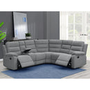  Coaster Furniture David 609620 Upholstered Reclining Sectional Sofa - Smoke IMAGE 9