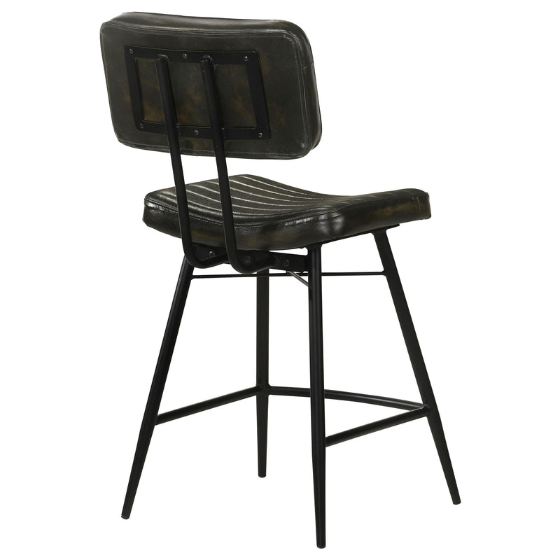  Coaster Furniture Partridge 110659 Leather Counter Chair - Antique Espresso IMAGE 6