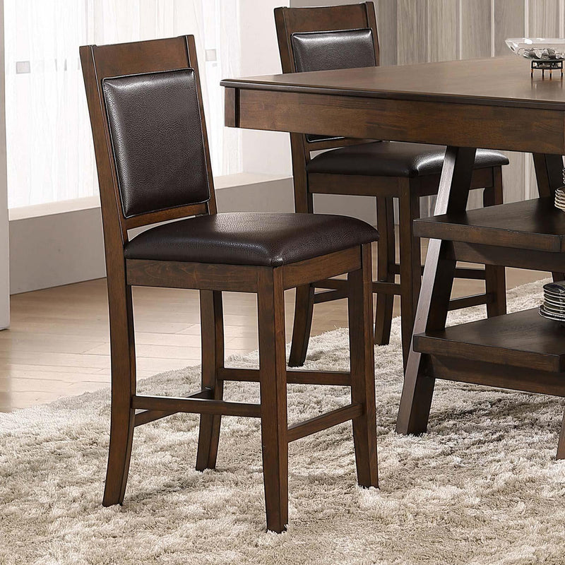  Coaster Furniture Dewey 115209 Upholstered Counter Chair - Walnut IMAGE 8