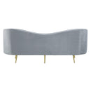  Coaster Furniture Sophia 506864 Upholstered Channel Tufted Sofa - Grey IMAGE 4