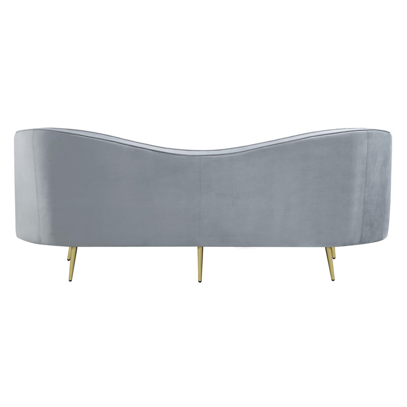  Coaster Furniture Sophia 506864 Upholstered Channel Tufted Sofa - Grey IMAGE 4
