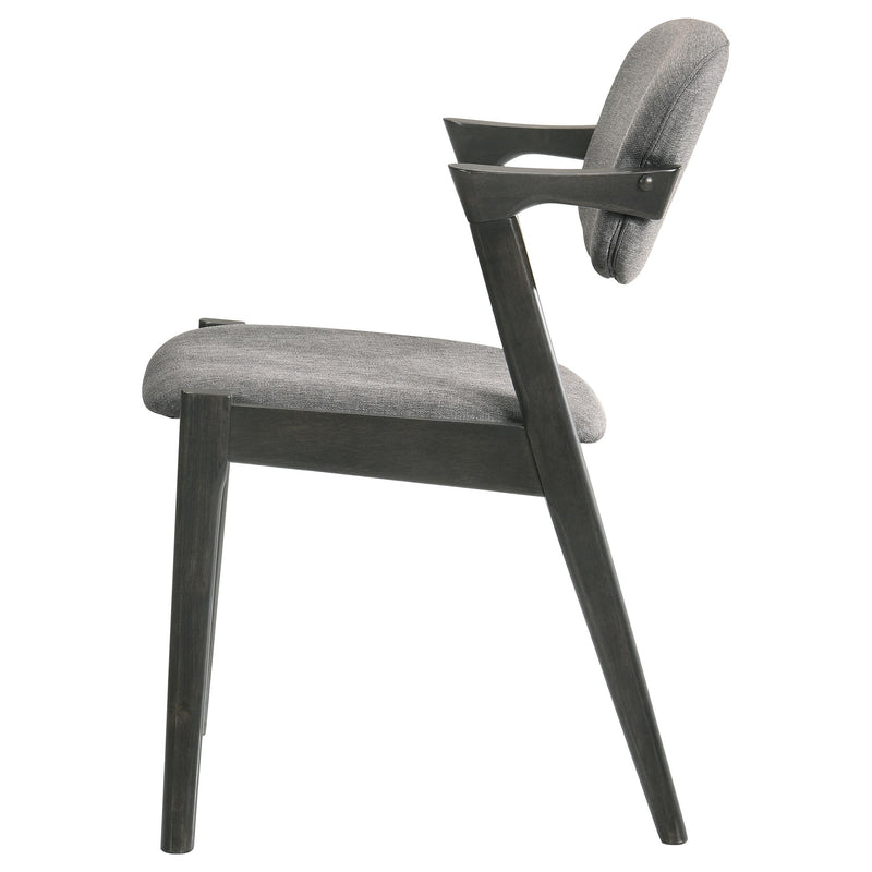  Coaster Furniture Stevie 115112 Padded Wood Dining Arm Chair - Black IMAGE 4
